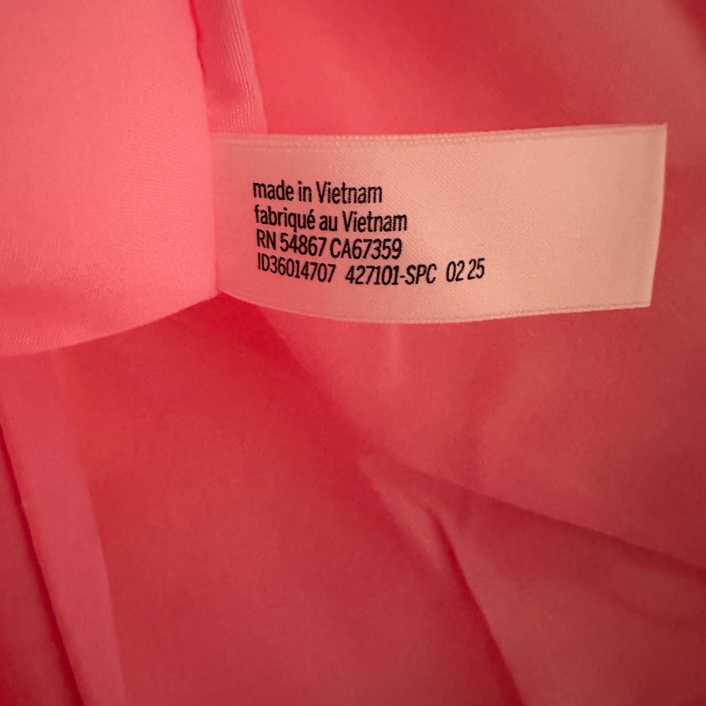 Victoria's Secret Pink Striped Canvas Tote Bag Rhinestone Accent Zip Closure - Picture 9 of 12